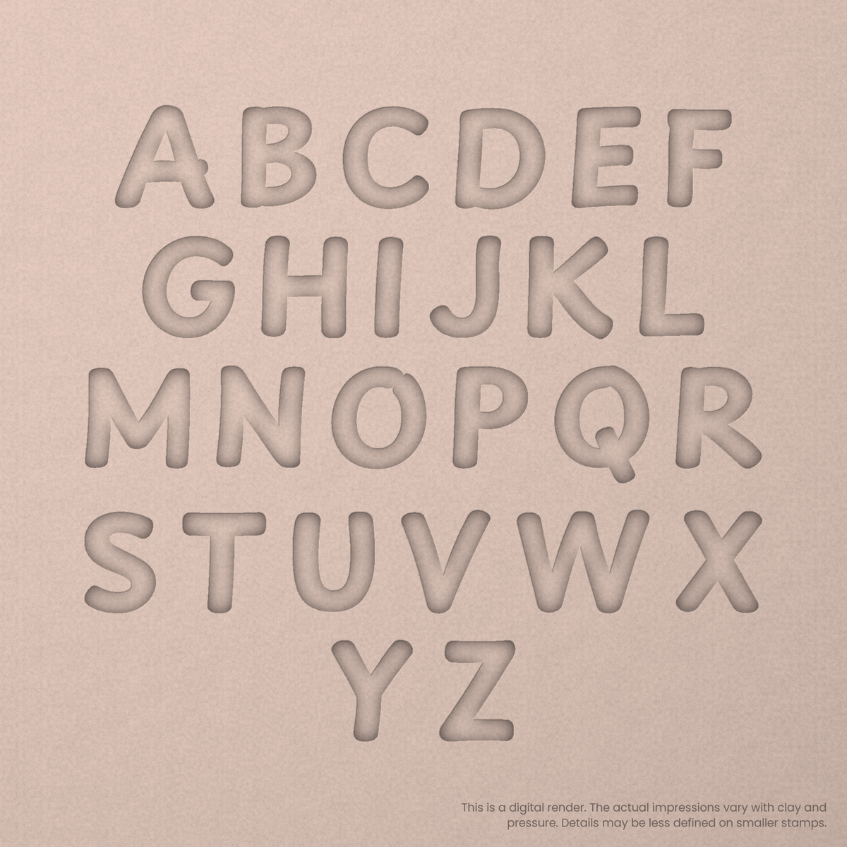 Playpen Sans | Font Rail Stamp Sets | Letters, Numbers, and Symbols - Ceramind® Tools