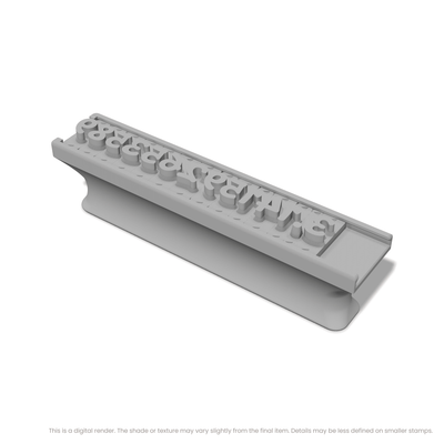 Playpen Sans | Font Rail Stamp Sets | Letters, Numbers, and Symbols - Ceramind® Tools