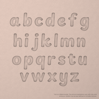 Playpen Sans | Font Rail Stamp Sets | Letters, Numbers, and Symbols - Ceramind® Tools