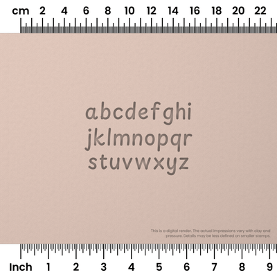 Playpen Sans | Lowercase | Alphabet Stamp Sets - Ceramind® Tools