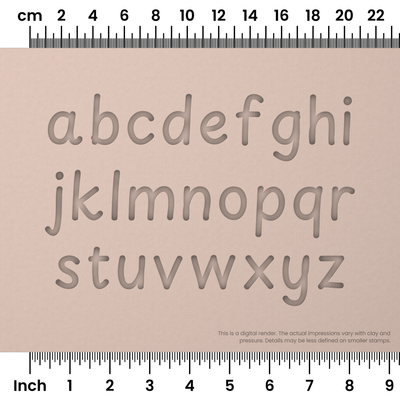 Playpen Sans | Lowercase | Alphabet Stamp Sets - Ceramind® Tools