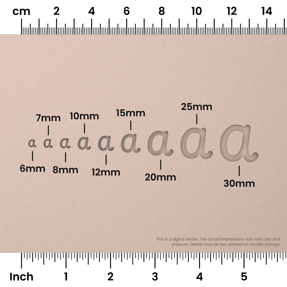 Playpen Sans | Lowercase | Alphabet Stamp Sets - Ceramind® Tools