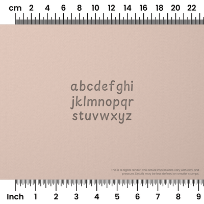 Playpen Sans | Lowercase | Alphabet Stamp Sets - Ceramind® Tools