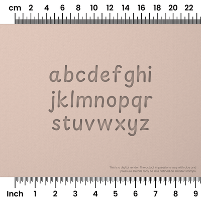 Playpen Sans | Lowercase | Alphabet Stamp Sets - Ceramind® Tools