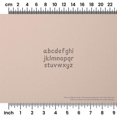 Playpen Sans | Lowercase | Alphabet Stamp Sets - Ceramind® Tools