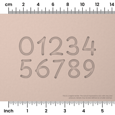 Playpen Sans | Number Stamp Sets - Ceramind® Tools