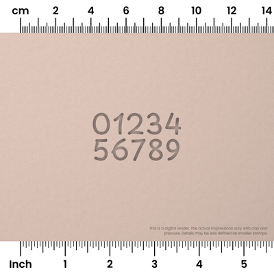Playpen Sans | Number Stamp Sets - Ceramind® Tools
