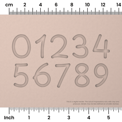 Playpen Sans | Number Stamp Sets - Ceramind® Tools