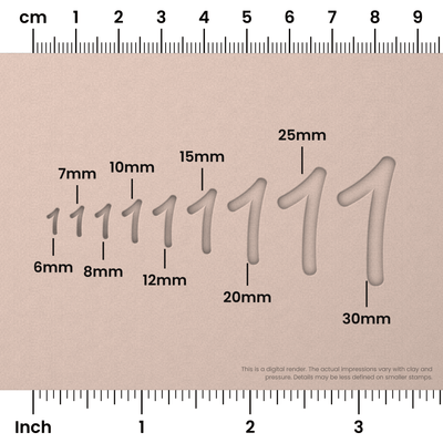Playpen Sans | Number Stamp Sets - Ceramind® Tools