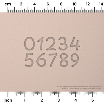 Playpen Sans | Number Stamp Sets - Ceramind® Tools