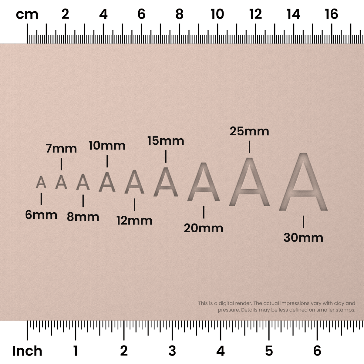 Plus Jakarta Sans | All Caps | Alphabet Stamp Sets - Ceramind® Tools