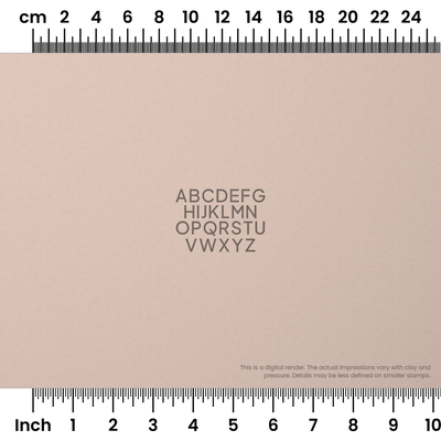 Plus Jakarta Sans | All Caps | Alphabet Stamp Sets - Ceramind® Tools
