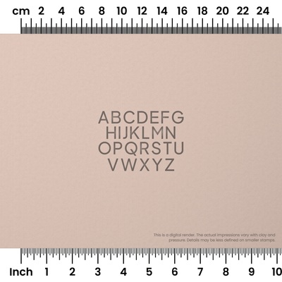 Plus Jakarta Sans | All Caps | Alphabet Stamp Sets - Ceramind® Tools