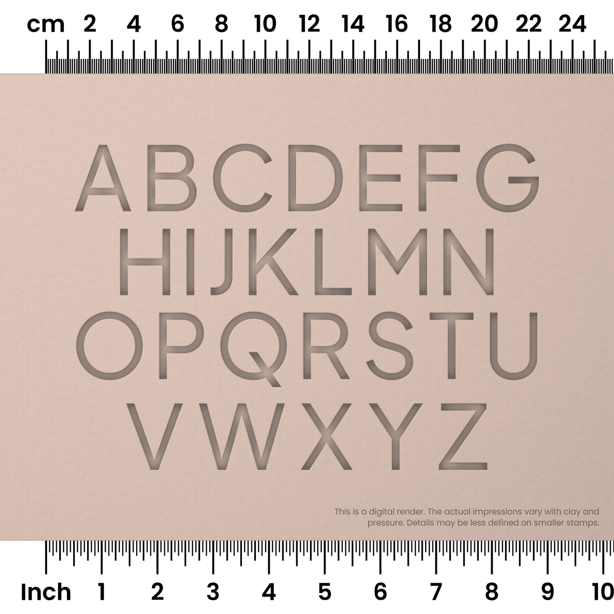 Plus Jakarta Sans | All Caps | Alphabet Stamp Sets - Ceramind® Tools