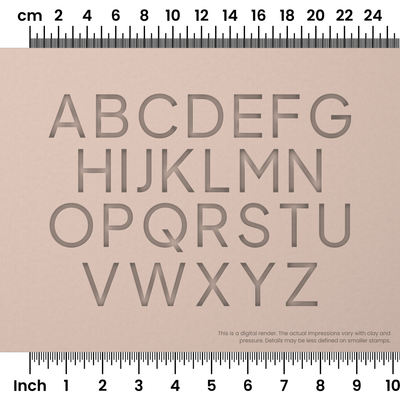 Plus Jakarta Sans | All Caps | Alphabet Stamp Sets - Ceramind® Tools