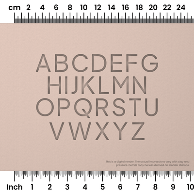 Plus Jakarta Sans | All Caps | Alphabet Stamp Sets - Ceramind® Tools