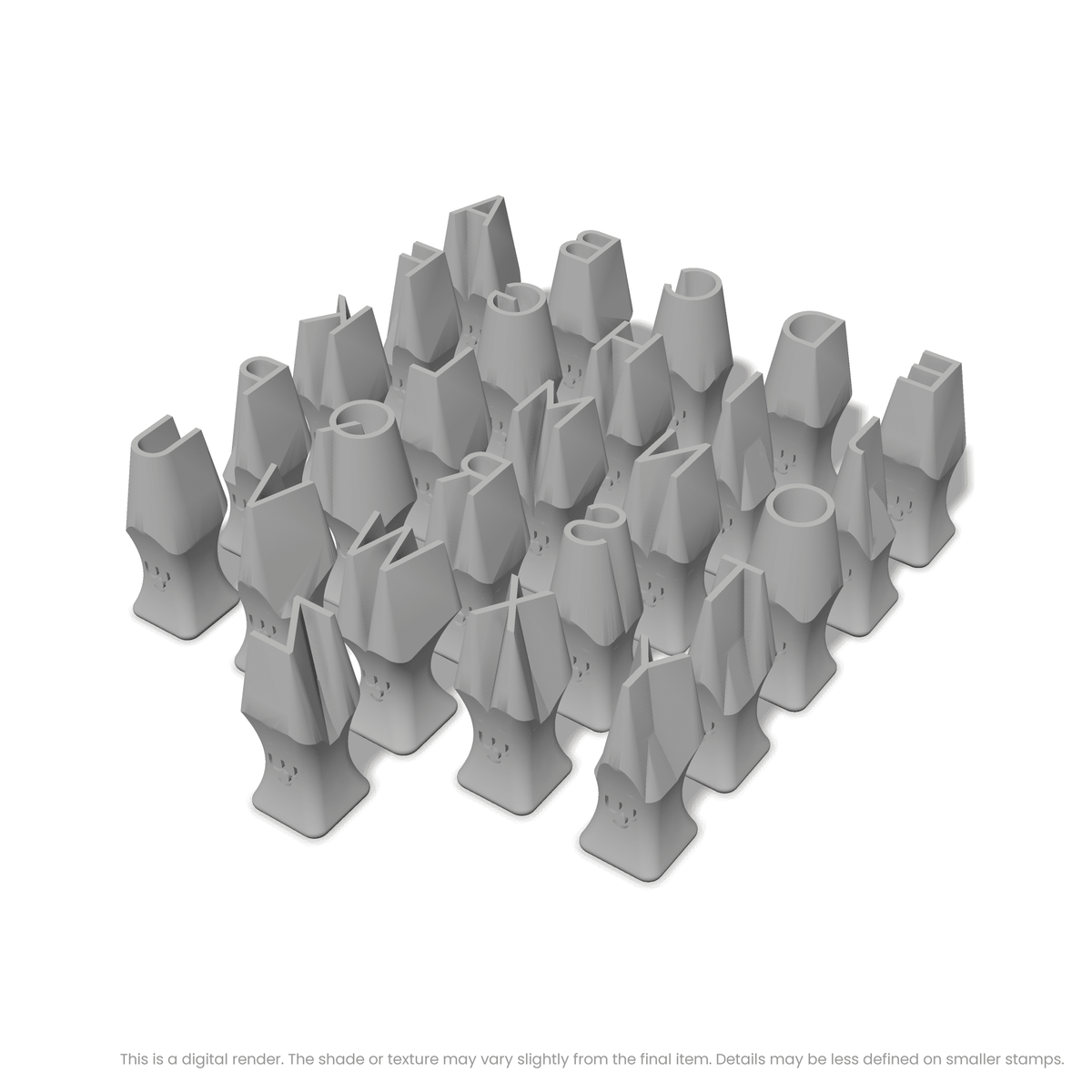 Plus Jakarta Sans | All Caps | Alphabet Stamp Sets - Ceramind® Tools