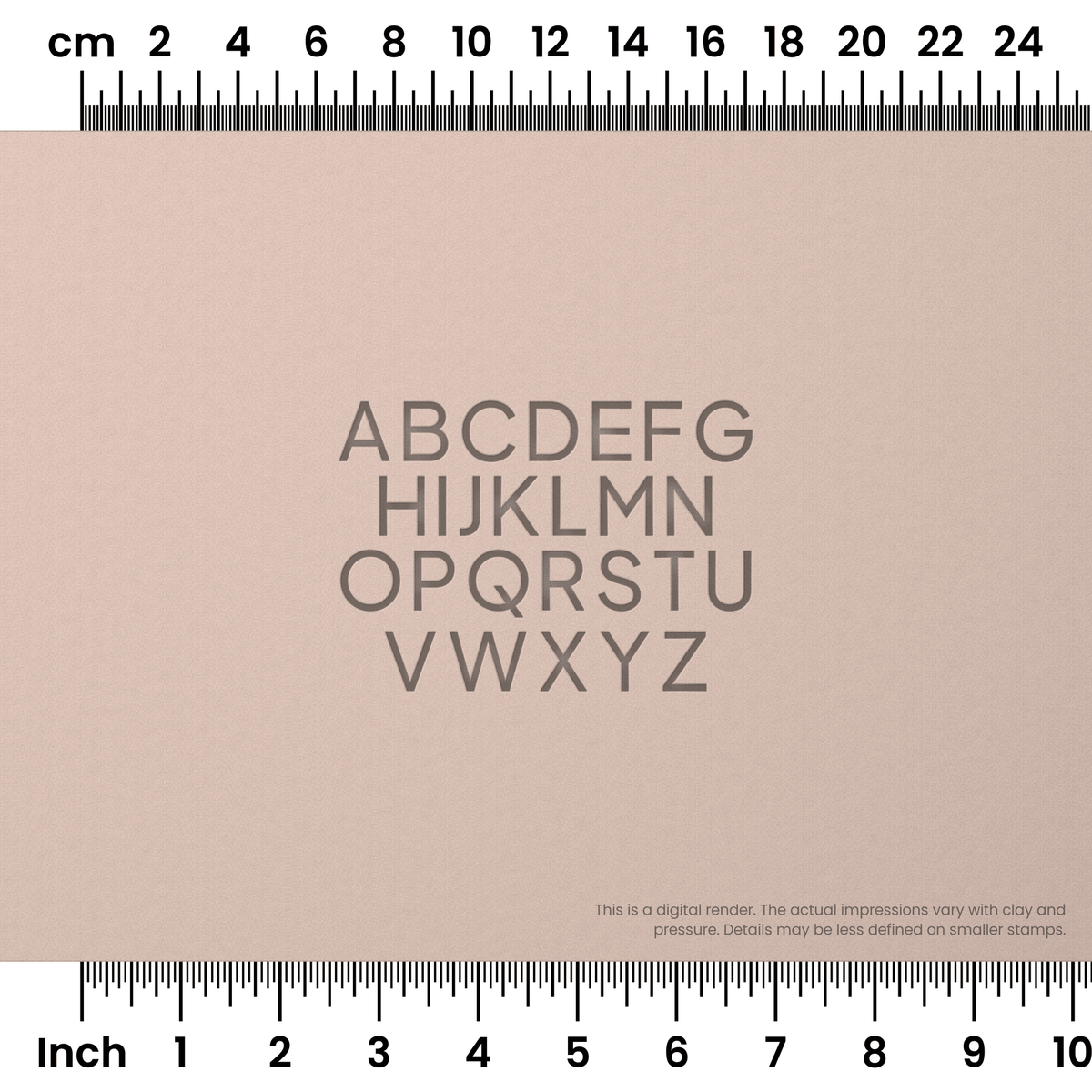 Plus Jakarta Sans | All Caps | Alphabet Stamp Sets - Ceramind® Tools