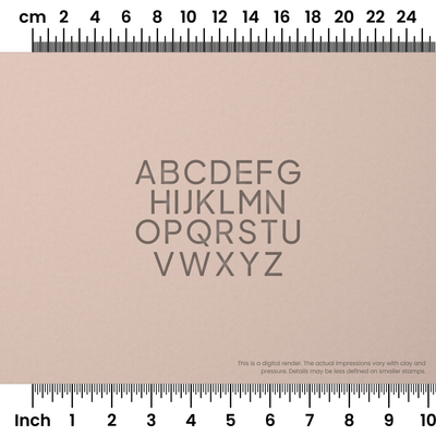 Plus Jakarta Sans | All Caps | Alphabet Stamp Sets - Ceramind® Tools