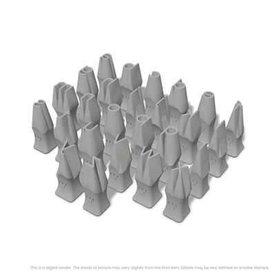 Plus Jakarta Sans | Lowercase | Alphabet Stamp Sets - Ceramind® Tools