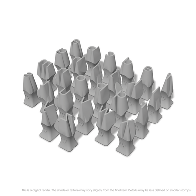 Plus Jakarta Sans | Lowercase | Alphabet Stamp Sets - Ceramind® Tools