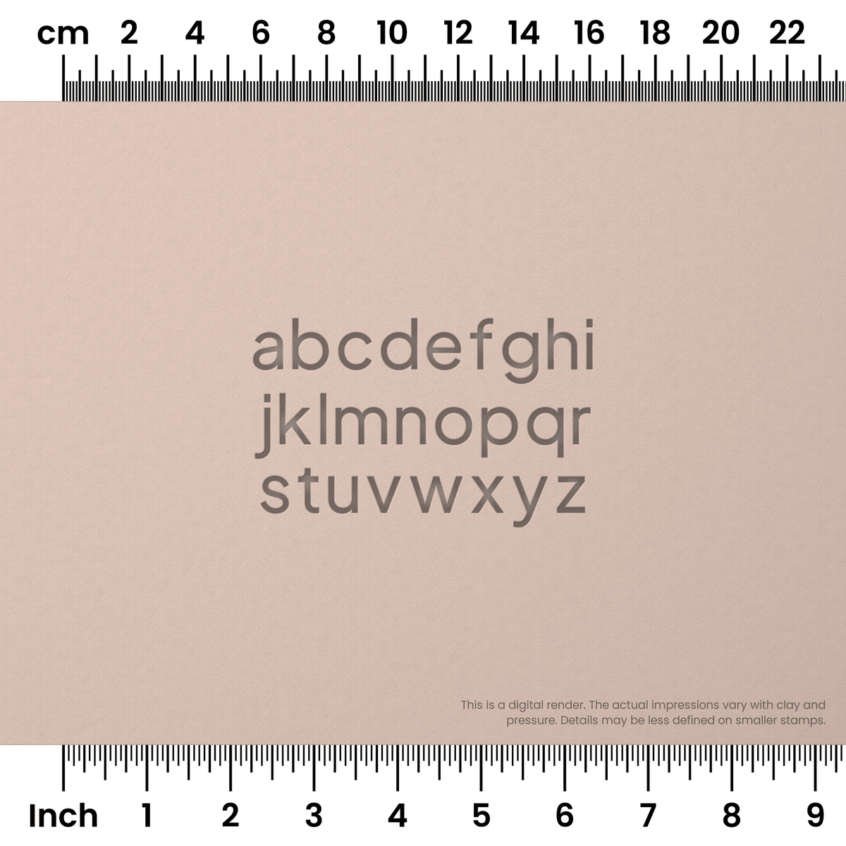Plus Jakarta Sans | Lowercase | Alphabet Stamp Sets - Ceramind® Tools