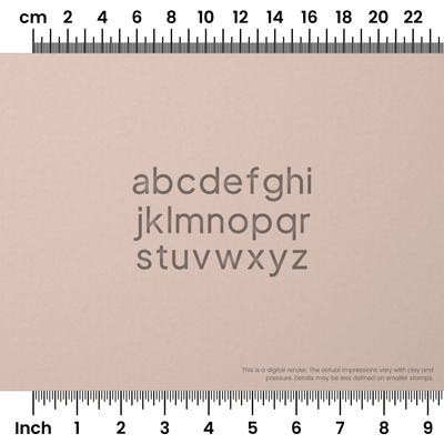 Plus Jakarta Sans | Lowercase | Alphabet Stamp Sets - Ceramind® Tools