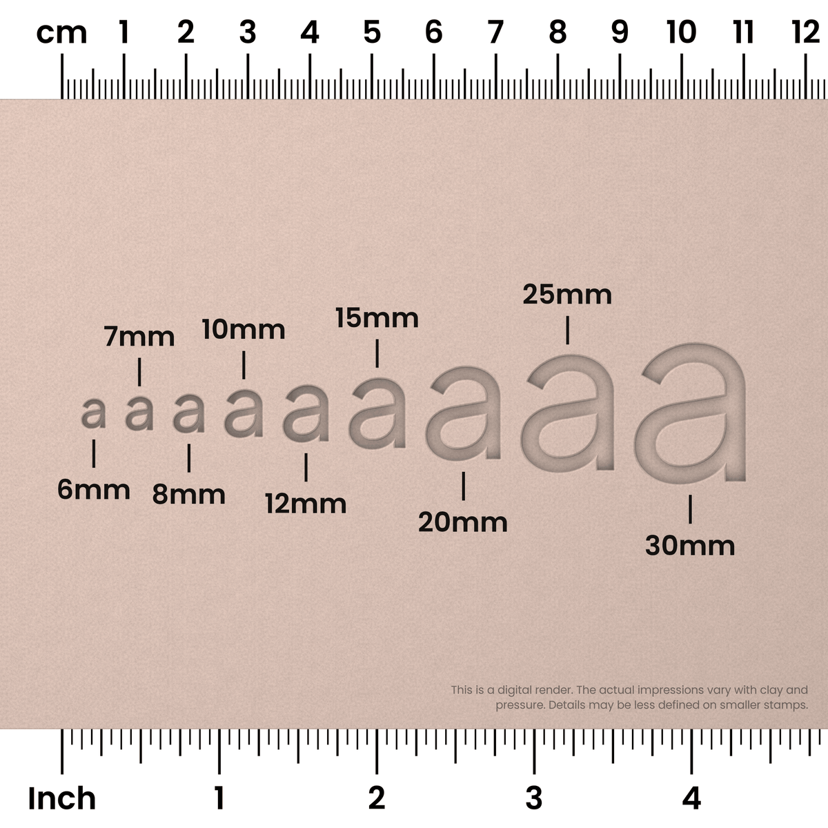 Plus Jakarta Sans | Lowercase | Alphabet Stamp Sets - Ceramind® Tools