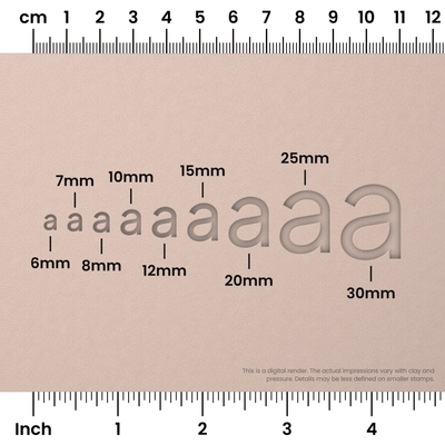 Plus Jakarta Sans | Lowercase | Alphabet Stamp Sets - Ceramind® Tools