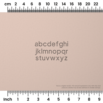 Plus Jakarta Sans | Lowercase | Alphabet Stamp Sets - Ceramind® Tools