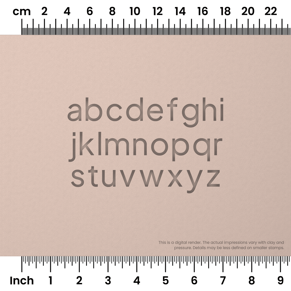 Plus Jakarta Sans | Lowercase | Alphabet Stamp Sets - Ceramind® Tools