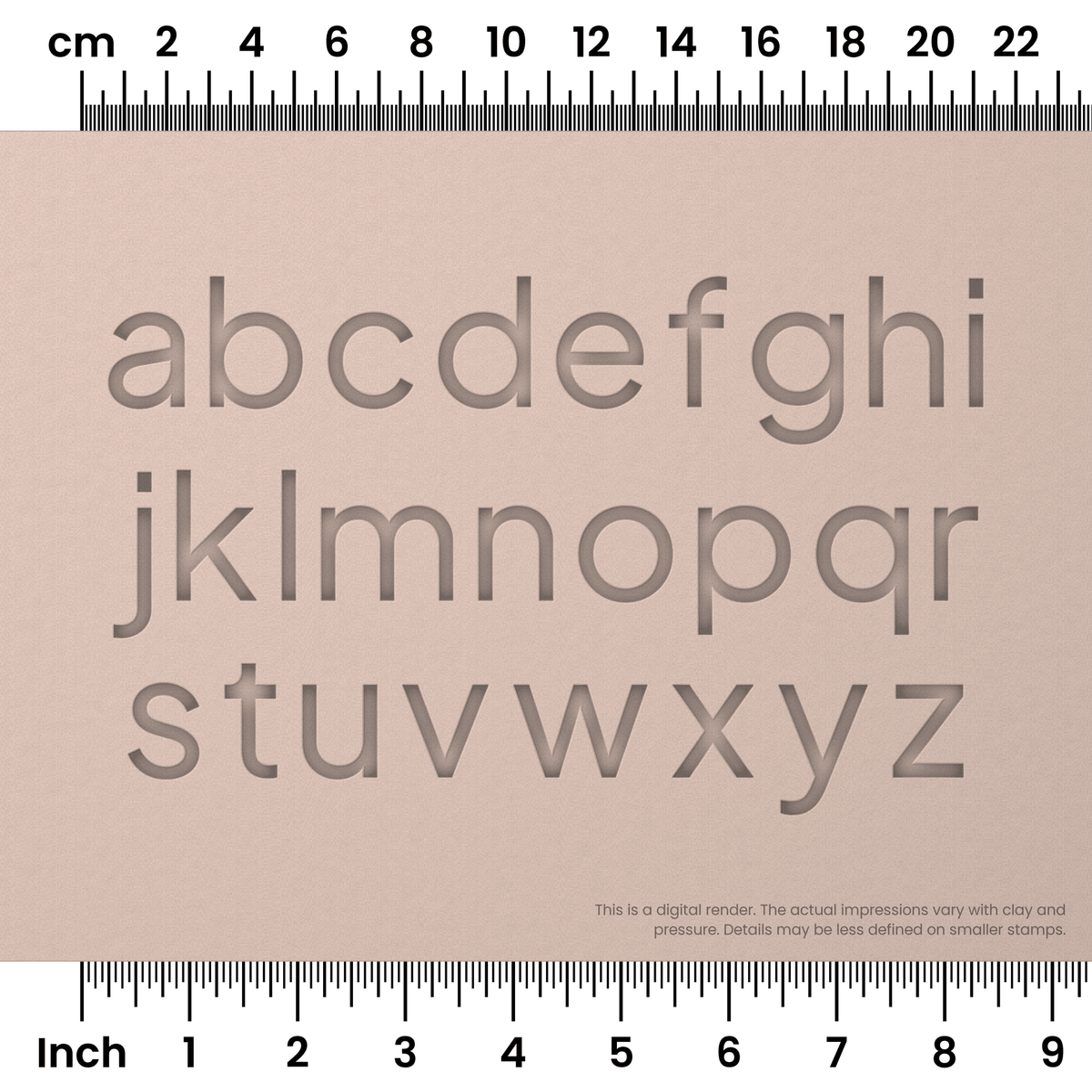 Plus Jakarta Sans | Lowercase | Alphabet Stamp Sets - Ceramind® Tools