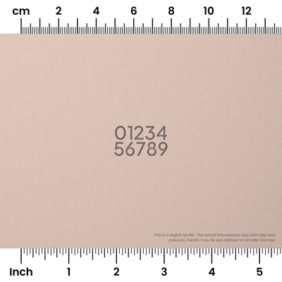 Plus Jakarta Sans | Number Stamp Sets - Ceramind® Tools