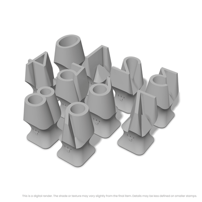 Plus Jakarta Sans | Number Stamp Sets - Ceramind® Tools
