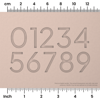 Plus Jakarta Sans | Number Stamp Sets - Ceramind® Tools