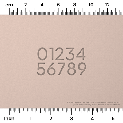 Plus Jakarta Sans | Number Stamp Sets - Ceramind® Tools