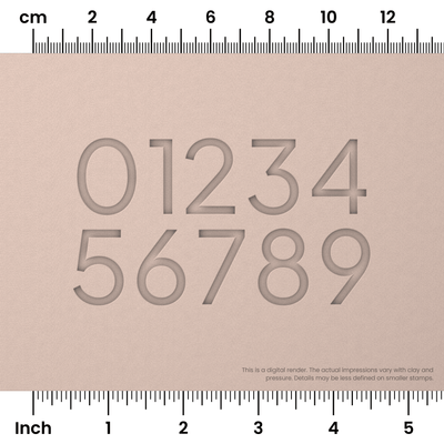 Plus Jakarta Sans | Number Stamp Sets - Ceramind® Tools