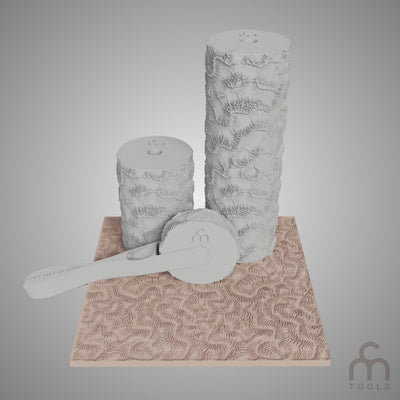 Tonwalze - Korallen-Textur - Variation 01