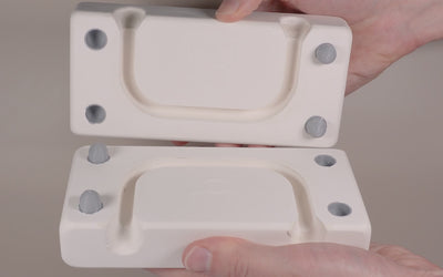 Square-Rounded Handle Slip Casting Mold | 7 Sizes & 3 Variations