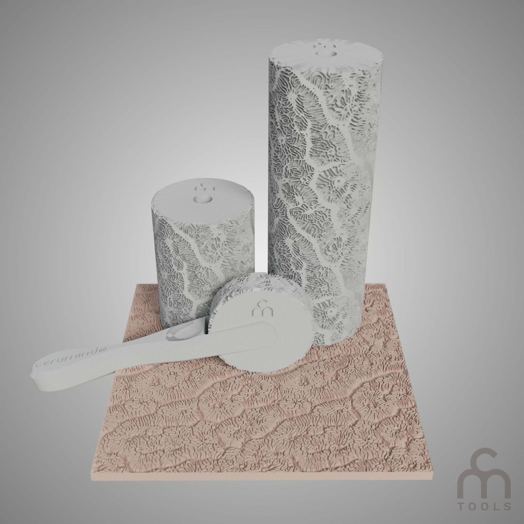 Clay Texture Roller - Coral Texture - Variation 03