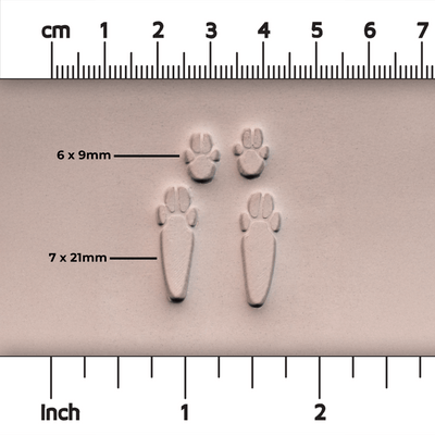 Rabbit Paw Stamp Set - Ceramind® Tools