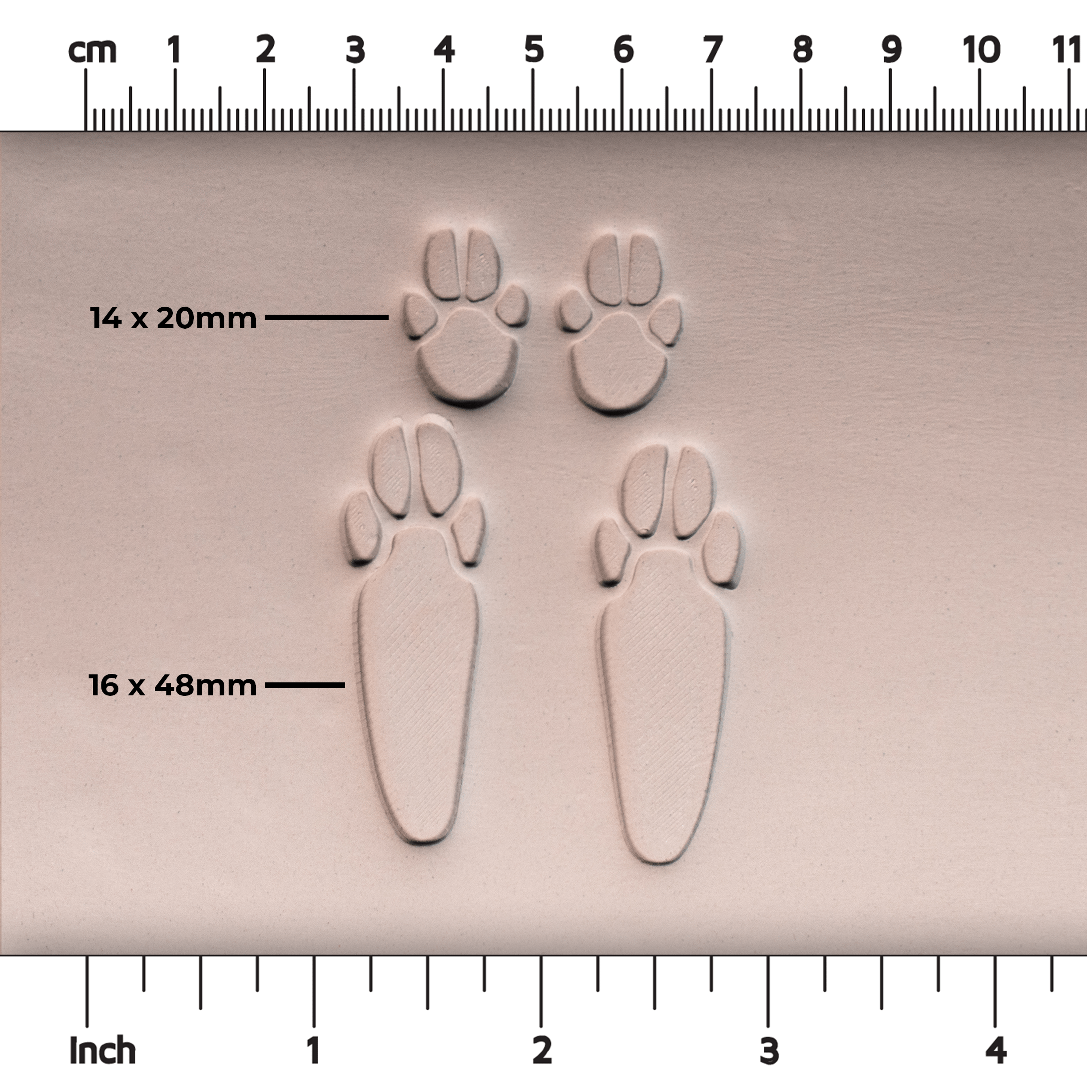 Rabbit Paw Stamp Set - Ceramind® Tools