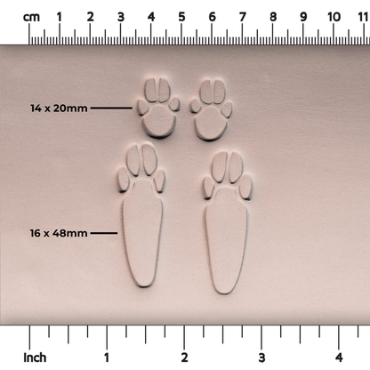 Rabbit Paw Stamp Set - Ceramind® Tools