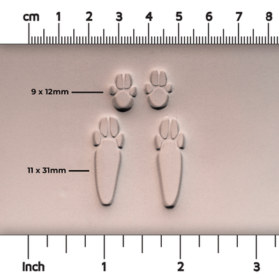 Rabbit Paw Stamp Set - Ceramind® Tools