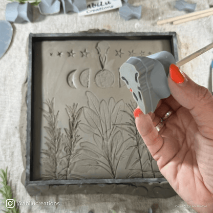 Raven Skull Stamps - Ceramind® Tools