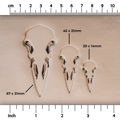 Raven Skull Stamps - Ceramind® Tools