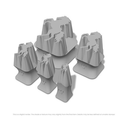 Rearing Stallion Horse Stamps - Ceramind® Tools