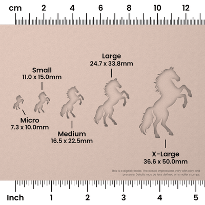 Rearing Stallion Horse Stamps - Ceramind® Tools
