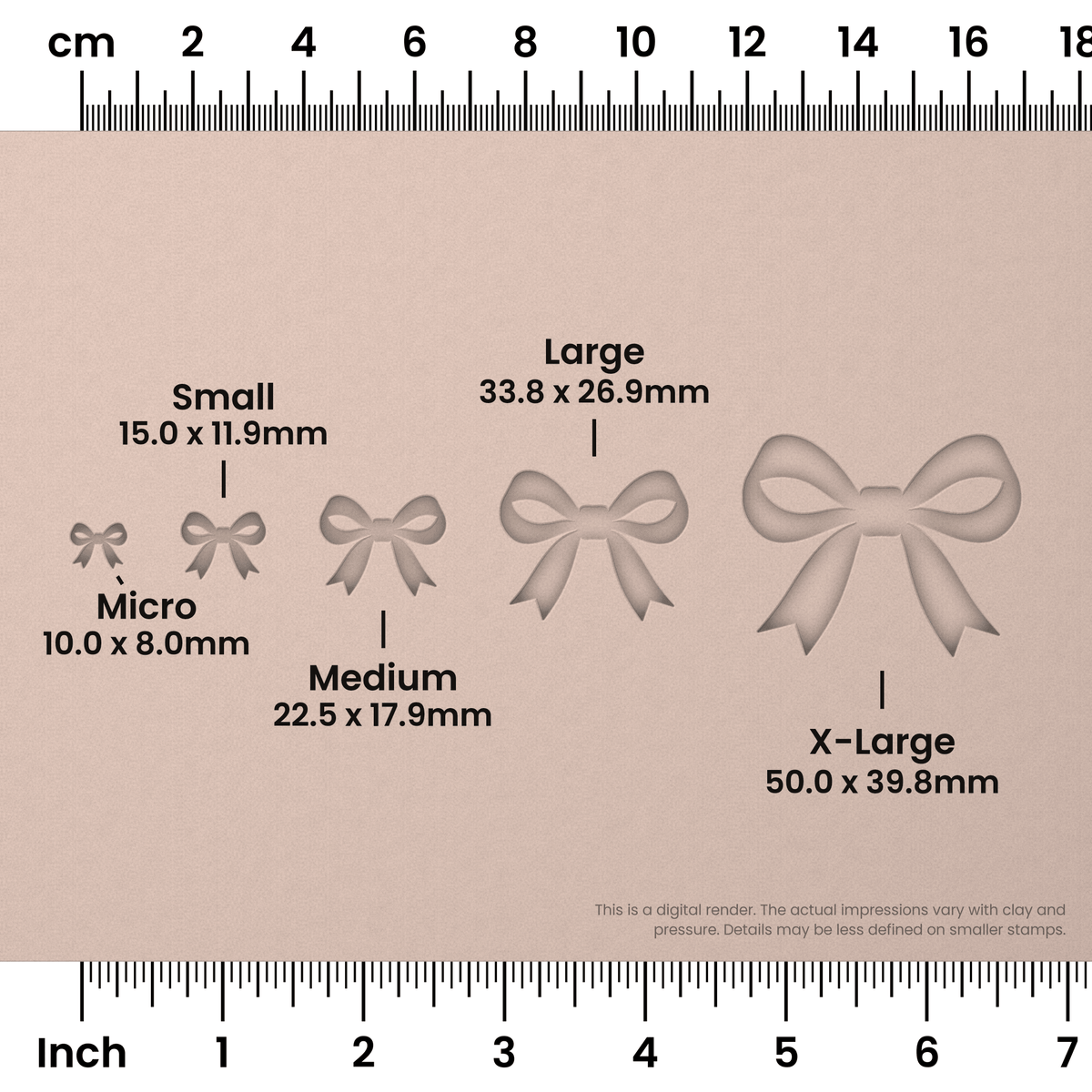 Ribbon Bow Stamps - Ceramind® Tools