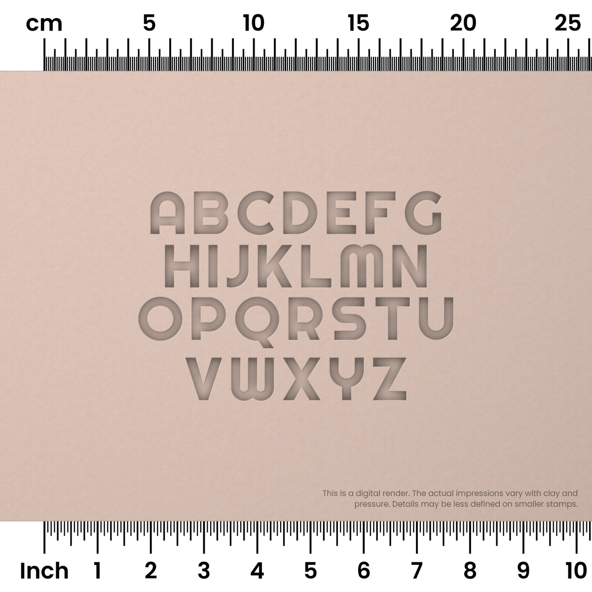 Righteous | All Caps | Alphabet Stamp Sets - Ceramind® Tools